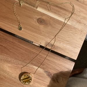 Gorjana faux tigers eye sunburst necklace